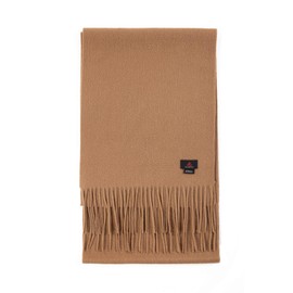 Alashan Cashmere Ultra-Fine Merino Wool and Cashmere Blend Woven Scarf -Luxe fabric-Lightweight- Renewable Fibers, 72" x 12" - Camel