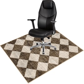 ZOKBOM Office Chair Mat, 36"x48" Printed Chair Mat for Hardwood Floor with Non-Slip Backing, Washable Home Office Floor Protector (G)