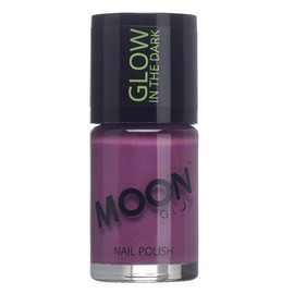 Moon Glow - Purple phosphorescent nail polish, 15 ml