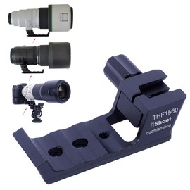 iShoot Lens Collar Foot Holder Tripod Mount Ring Base Compatible with Fuji XF 150-600mm F5.6-8 R LM OIS WR, XF 500mm F5.6 R LM OIS WR & GF 500mm F5.6 R LM OIS WR, w/Arca-Swiss Fit Quick Release Plate