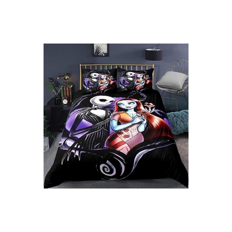 Ankeyoo Nightmare Christmas Bedding Set Valentine's Day Decor Gifts Present