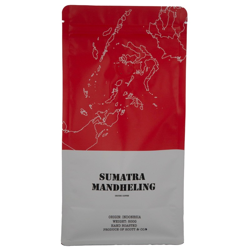 Sumatra Mandheling Ground Coffee. Medium Roast Ground Coffee, Single Origin.
