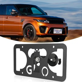 Front Bumper Tow Hook License Plate Mount Bracket Compatible with Land Rover Defender,Discovery 5th gen,Discovery Sport 2nd gen,Range Rover 4th gen,Range Rover Evoque 2nd gen,Range Rover Sport