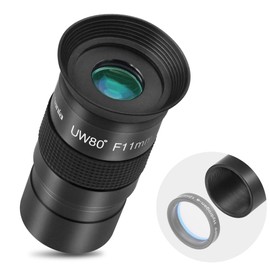 Astromania Fully Multi-Coated 1.25" Untra-Wide 80 Degree Eyepiece for Telescope - F11mm