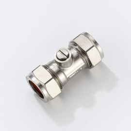 Flat Faced Isolation Service Valve, 15mm x 1/2" Male End, 15mm Flat Faced Isolation Valve