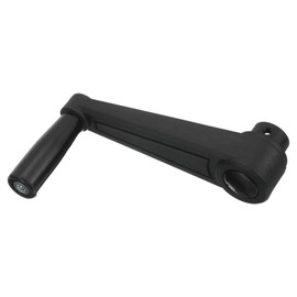 sourcing map 14x157mm (Dia x L) Revolving Handwheel Machine Handle, Universal Lathe Crank Grip Replacement for Industry Lathe Milling Grinding Machine, Black (Square Hole)