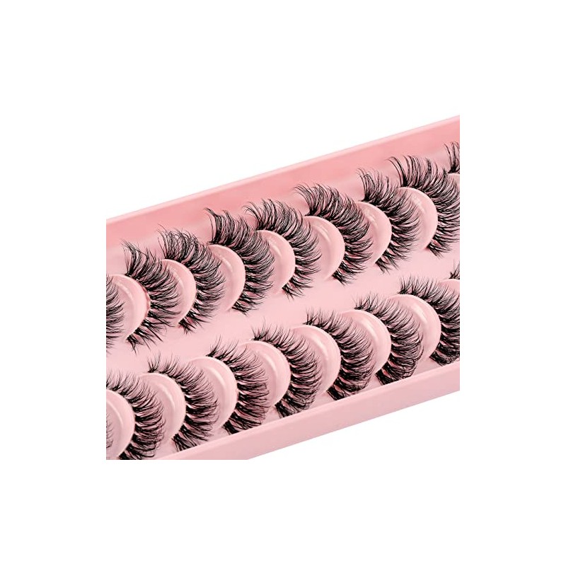 3D False Eyelashes, Natural Eyelashes, Pure Handmade Natural Look, Fluffy