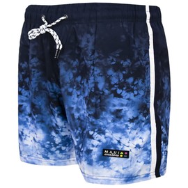 Traje de Baño para Hombre, Bañador Corto con Secado Rápido, Increíbles Estampados con Franjas Laterales, Cómodo y Ajustable. (Degradado Marino G)