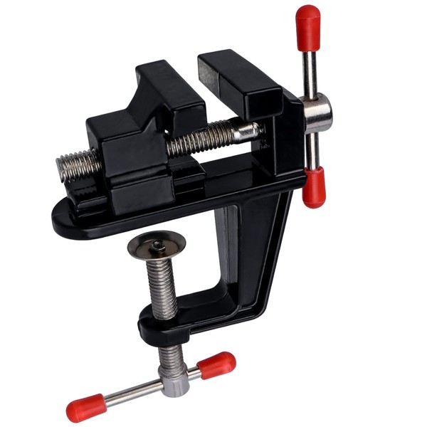 Bestgle Desktop Vice, Small Home Vice, Easy Installation, Hobby Vice, Portable Bench Vice, Aluminum Die Casting, Mini Table Clamp, Rotary, Repair Tool, Hobby Vice, Home Vice, Small, Desktop Vice, Easy Installation
