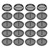 sourcing map 20Pcs 80mm/3.1in Air Vents Circular Soffit Vents, Black