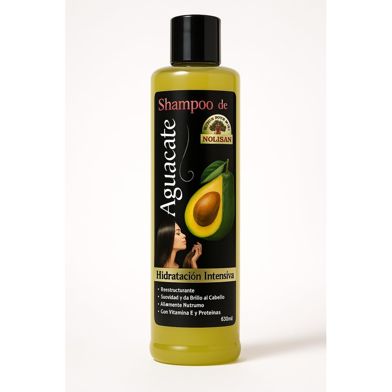 Shampoo Para Cabello Natural De Aguacate/Reparador para cabello Opaco Seco