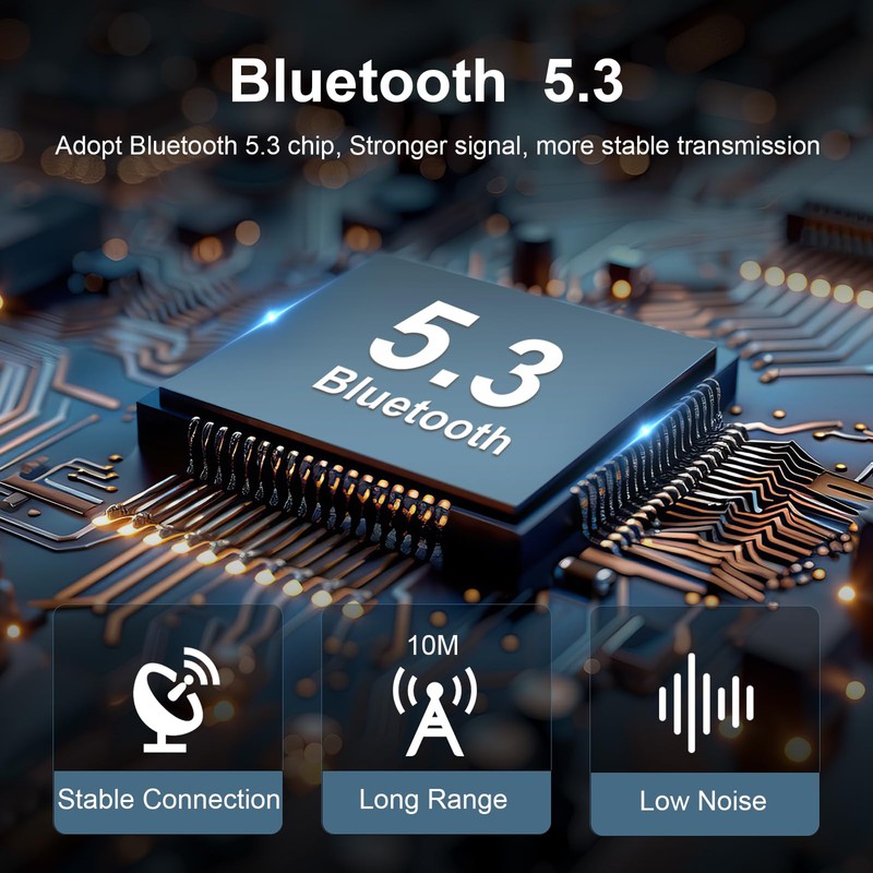 Ankilo atpX Bluetooth 5.3 Adapter für Flugzeug/TV,2-in-1 Bluetooth Transmitter Empfänger,3.5mm