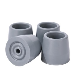 4PCS Rubber Walker Tips 1 '' Heavy Duty Replacement Tips for Walkers, Commodes, Shower Chairs and more