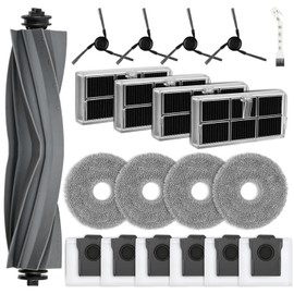 NIXOOT 20 St1ck Zubeh?rset f1r Dreame X40 Ultra Complete / X40 Master / L40 Ultra Staubsauger, Ersatzteile 1 Hauptb1rste 6 Staubbeutel 4 Wischpads 4 Aktivkohlefilter 4 Seitenb1rste 1 Reinigungszubeh?r