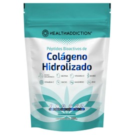 HealthAddiction - Péptidos Bioactivos de Colágeno Hidrolizado con Ácido Hialurónico, Biotina, Bambú, Vitaminas y Minerales – Polvo Sin Sabor – 330 g / 30 Porciones