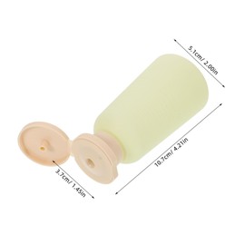 FRCOLOR 10pcs Avocado Green Refillable Travel Bottles Leakproof Lotion Shampoo Conditioner Containers Portable Skincare Dispensers for Toiletries Easy to Clean