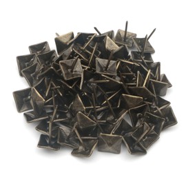 Pxyelec 50 x Vintage Square Upholstery Nails 14mm x 20mm
