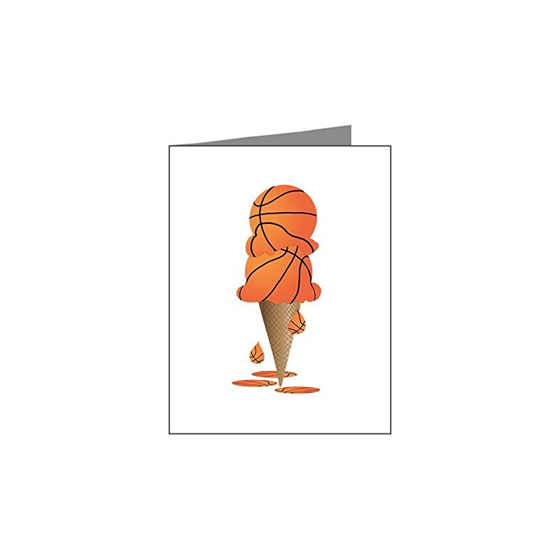 Note Cards (20 Pack) Basketball Ice Cream Cone