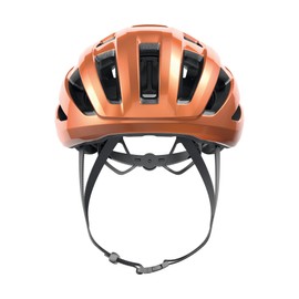 ABUS PowerDome road bike helmet - lightweight bike helmet with clever ventilation system and aerodynamic profile - Made in Italy - for men and women - orange, size S