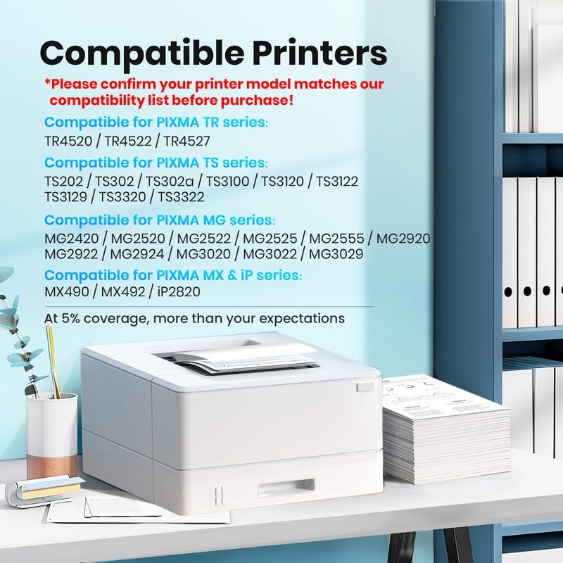 245XL Ink Cartridge Replacement for Canon 245XL Black Ink PG-245XL