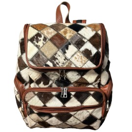 CHERISHTHELABEL Cowhide Backpack, Large Leather Diaper Bag Backpack for Women, Leather Laptop Backpack Tan