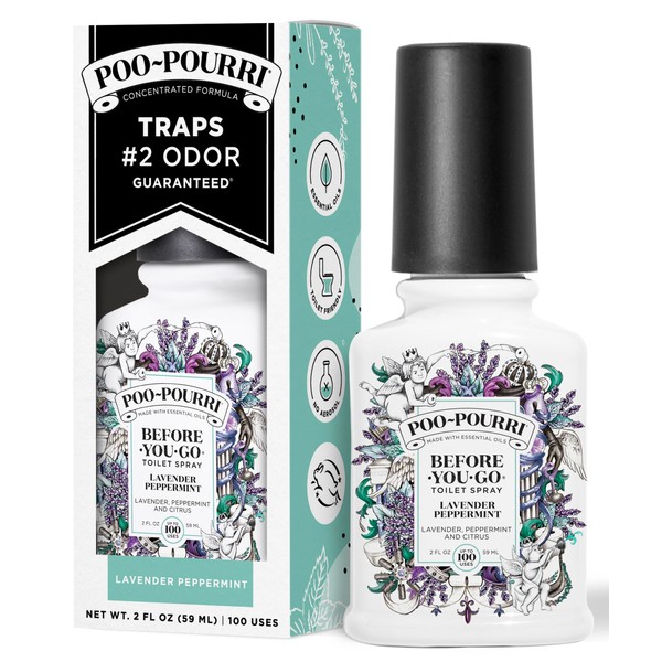Poo-Pourri Poo-Pourri Before-You-Go Toilet Spray, Lavender Peppermint, 2 Fl Oz