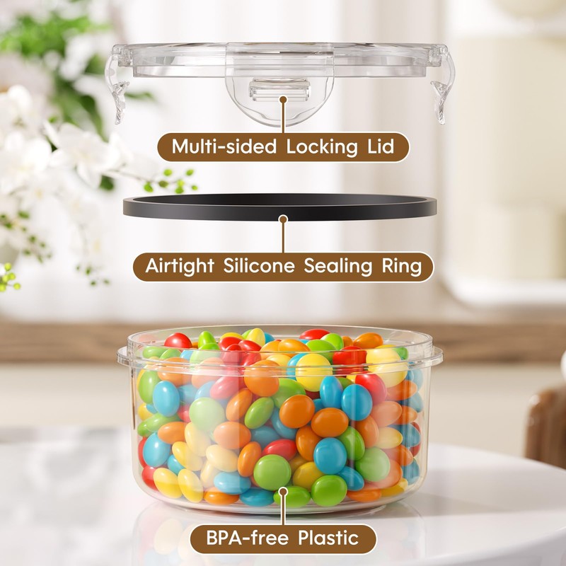 50 PCS Food Storage Containers with Lids Airtight (25 Containers