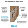 Qdos Safety Lower Drawer/Door Adhesive Latches | White | No