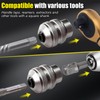Topec Tap Socket Set, 2-Piece 1/2"DR x M13~M19 Adjustable Tap