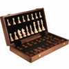 15'' Walnut Chess Set with Storage Board for Adults &