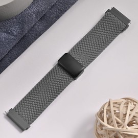 Koazon Braided Stretchy Nylon Magnetic Clasp Watch Band Compatible with Coros Pace 3/Pace Pro Smartwatch,Soft Elastic Adjustable Quick Release Sport Strap for Coros Apex 2 Pro/Pro/46mm Women Men