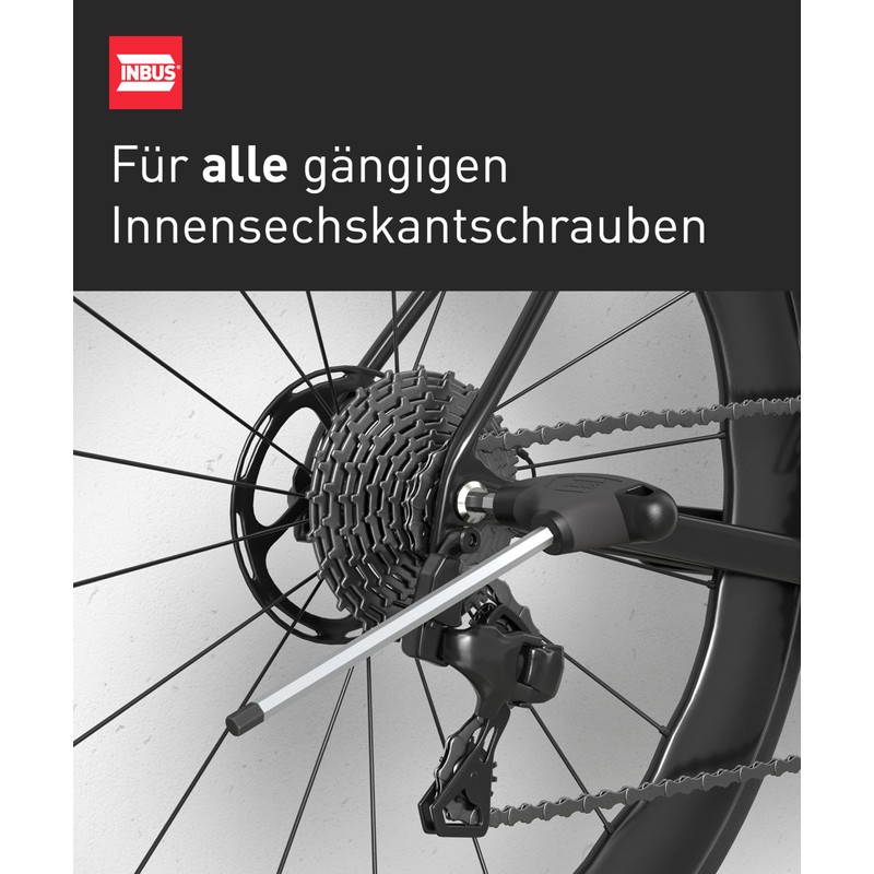 INBUS® 70105 T-Handle Screwdriver 8 mm with HybridTouch - Made