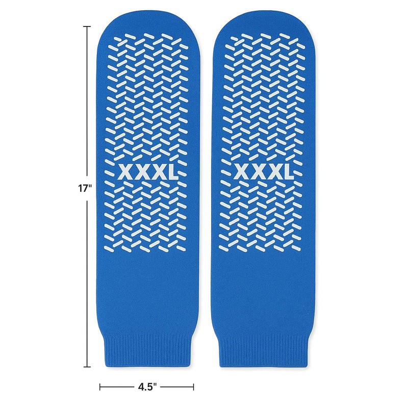 3XL Slip Stop Single Tread Slipper Socks | Triple Extra
