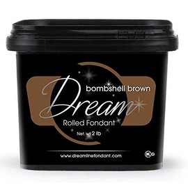 Dream Bombshell Brown Fondant, Vanilla, 2 Pounds