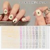 Doyime Nail Stickers, 10 Pieces, Nail Stickers, DIY Stickers, Alphabet,