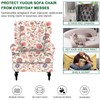 CRFATOP Wingback Chair Covers 2 Pieces Stretch Printed Wing Back