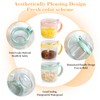 SHAIDOJIO 3 Pack Glass Seasoning Box Condiment Jar Spice Container