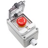 TWTADE e-Stop Push Button Switch with Box Outdoor IP67 Waterproof