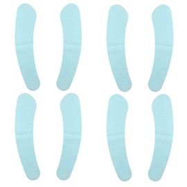 VOCOSTE 4 Pairs Toilet Seat Cover Pad Bathroom Warm Seat Cushion Washable Reusable Blue S Size