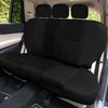 FH Group Car Seat Cover for Back Seat in Black