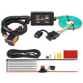 Oyviny 4 Way Trailer Wiring Harness 56420 Fits for Hyundai 2019-2023 Santa Fe, 2022-2024 Santa Cruz, 2020-2022 Palisade, for Kia 2020-2022 Telluride, 2022-2024 Carnival, Factory Tow Package Required