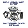 Nantucket Sinks NS35CD 3.5-Inch Deluxe Colander Drain, Stainless Steel