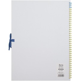 Maruman S314-06 F4 Art Spiral Sketchbook, Thick Drawing Paper, White, 24 Sheets