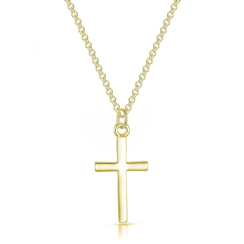 Philip Jones Gold Plated Cross Necklace