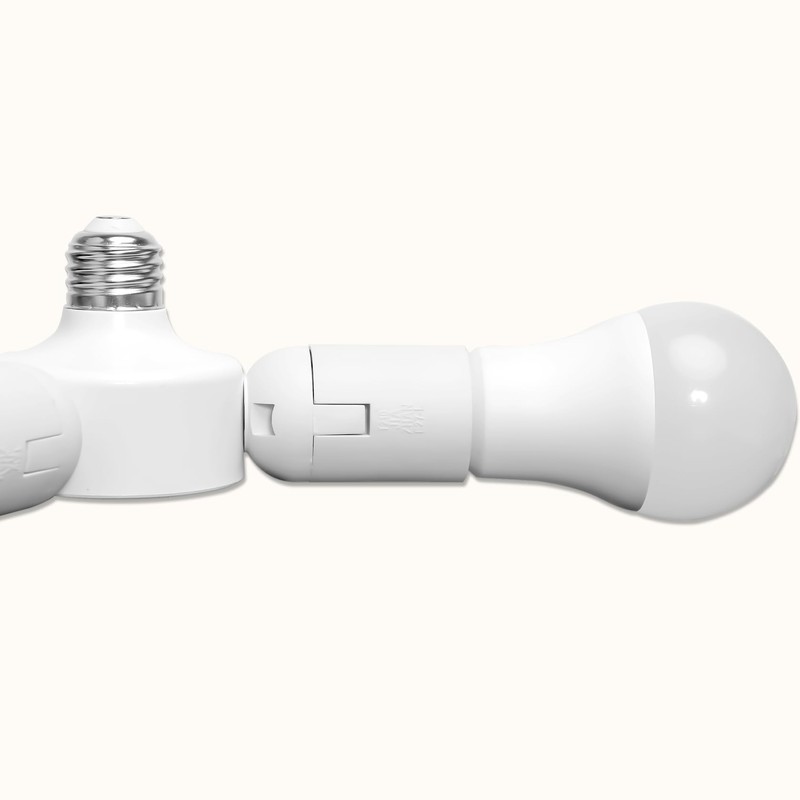 ORALUCE LED Bulb, E26 Base Adapter, 3 Branch Socket, E26