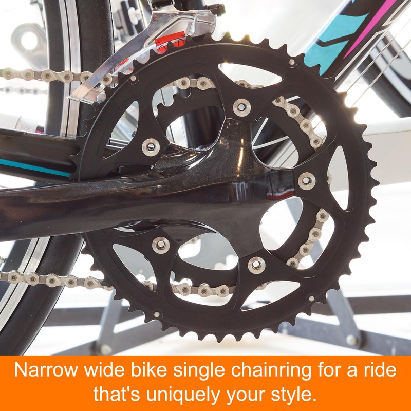 sourcing map 104BCD Bike Chainring 30T Round Narrow Wide Single