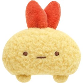 AB17306 Sumikko Gurashi Plush Badge Shrimp Furano Tail