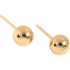 14K Gold 6mm Ball Earring