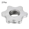 sourcing map Dumbbell Hex Nut, 2Pcs M28 Anti-Slip Lock Collar
