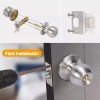Cerradura de Perilla Banna Acero Inoxidable Puerta Principal Plata